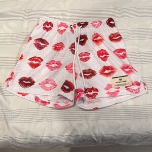 Ryoko Rain - Mesh Shorts - Kisses Valentine’s Day - Size Medium